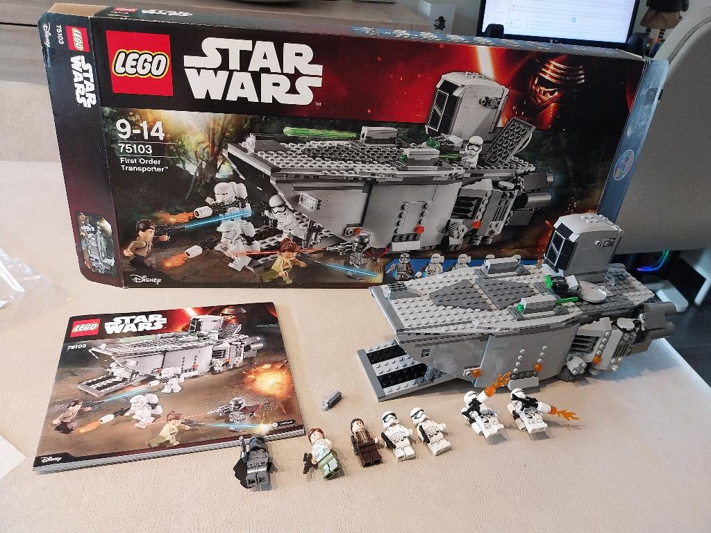 lego star wars 75103 First Order Transporter, Star Wars, Lego, Ophalen of Verzenden, Zo goed als nieuw