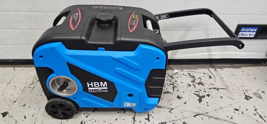 HBM 4200 Watt - 230V Inverter - Generator - Aggregaat 223 cc, Ophalen of Verzenden, Zo goed als nieuw, Minder dan 5 kVA, Elektrisch startend