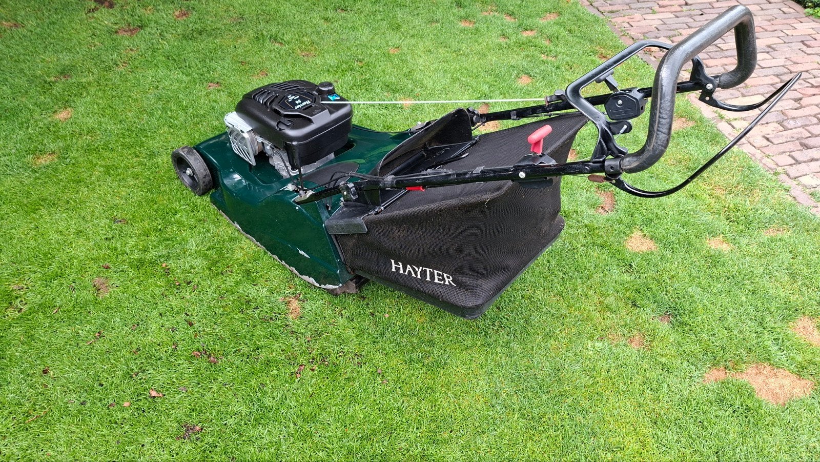 Hayter harrier 56cm, Tuin en Terras, Grasmaaiers, Ophalen, Cirkelmaaier, Benzine-grasmaaier, 50 cm of meer
