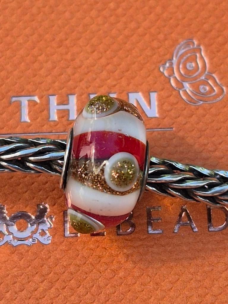 Thun & Trollbeads Limited Edition Bedel 2023 - Rood/Wit, Verzenden, Nieuw, Zilver, Trollbeads