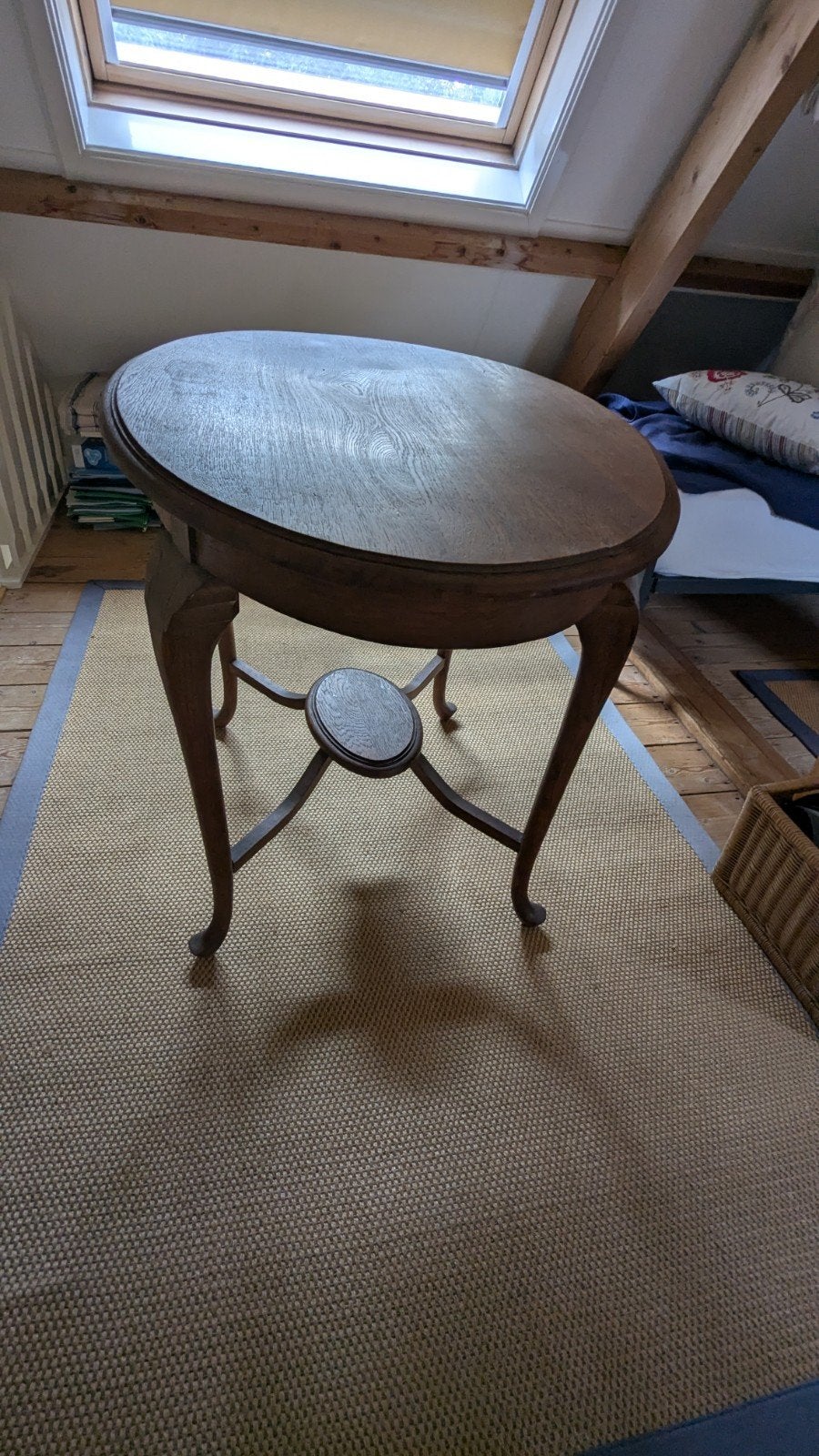 Antieke Queen Anne tafel - Ovaal Eikenhout, Ophalen