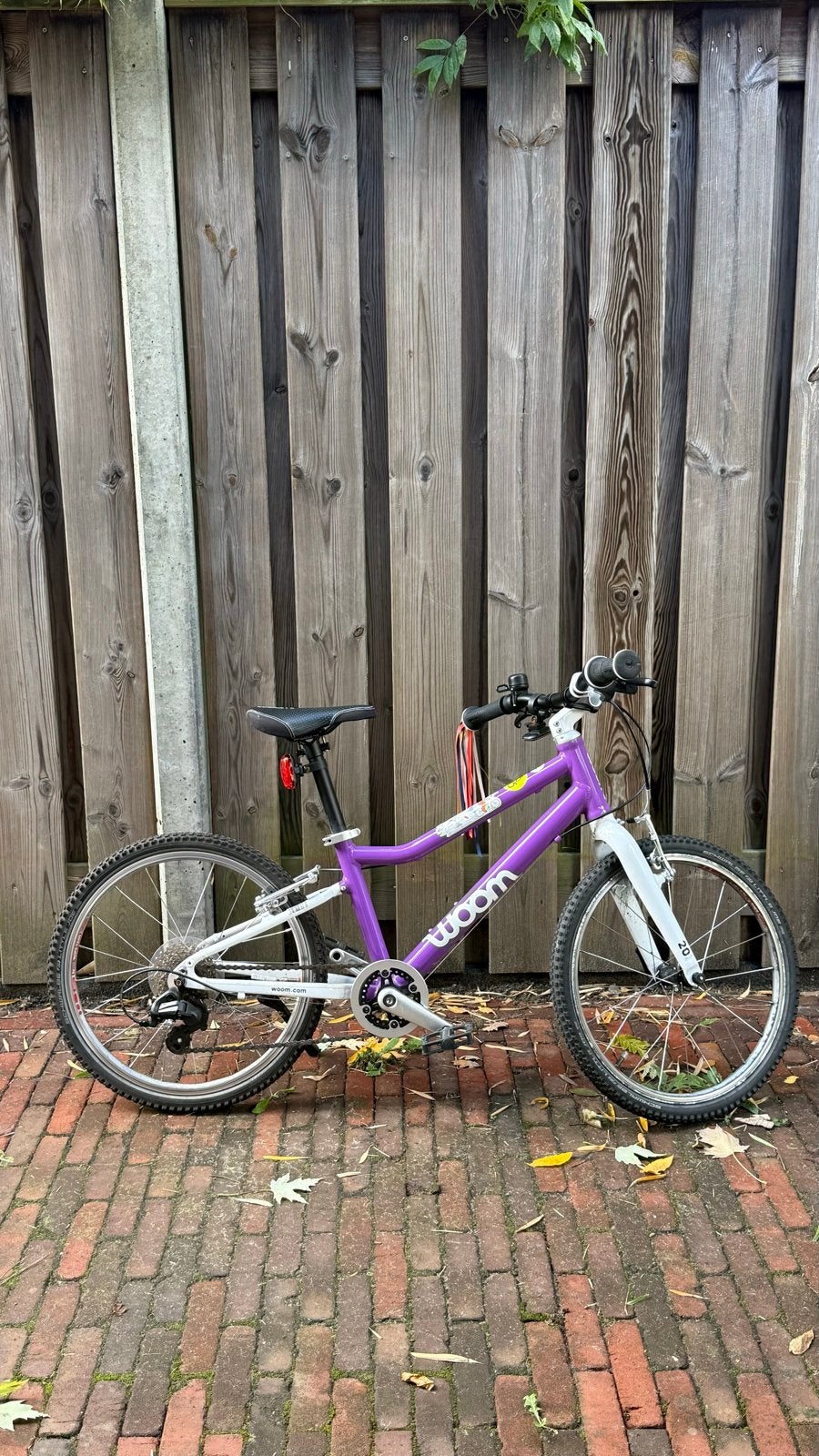 Woom Original 4 kinderfiets, paars, 7 versnellingen, 2025, Ophalen, Gebruikt, Velgrem, 16 tot 20 inch