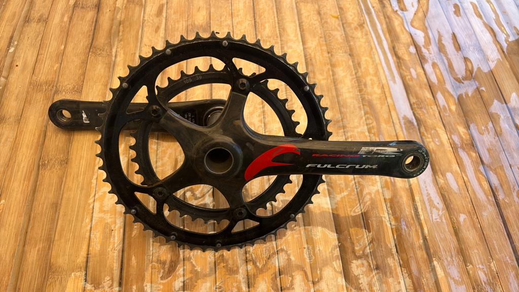 Fulcrum RacingTorq carbon crankset, Fietsen en Brommers, Fietsonderdelen, Ophalen of Verzenden, Gebruikt, Racefiets, Carbon