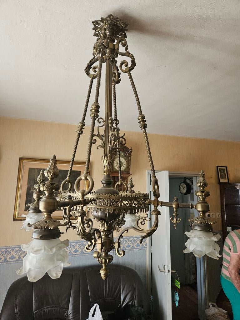 Antieke hang lamp, Huis en Inrichting, Ophalen
