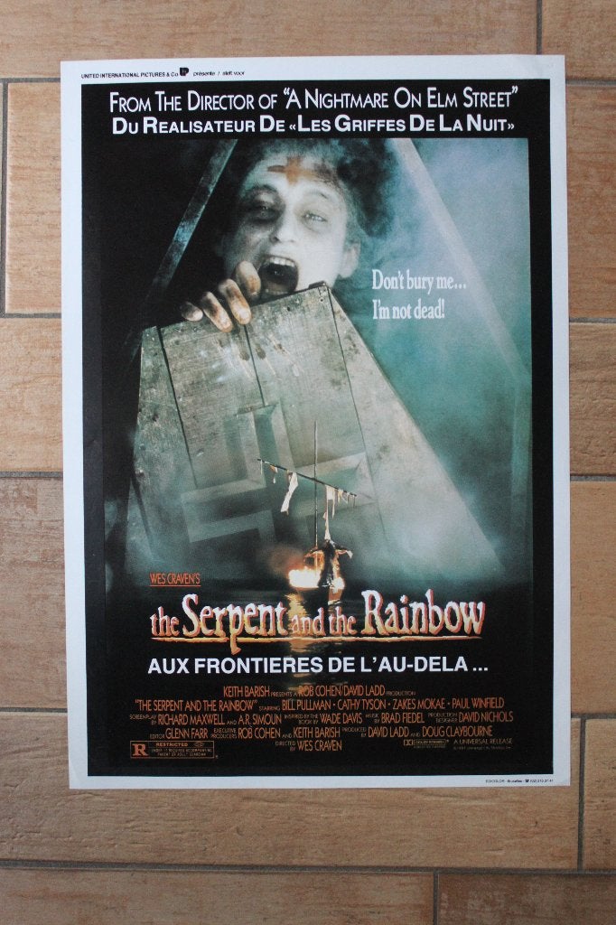 filmaffiche The Serpent And The Rainbow 1988 filmposter, Verzamelen, Posters, Rechthoekig Staand, Ophalen of Verzenden, Zo goed als nieuw