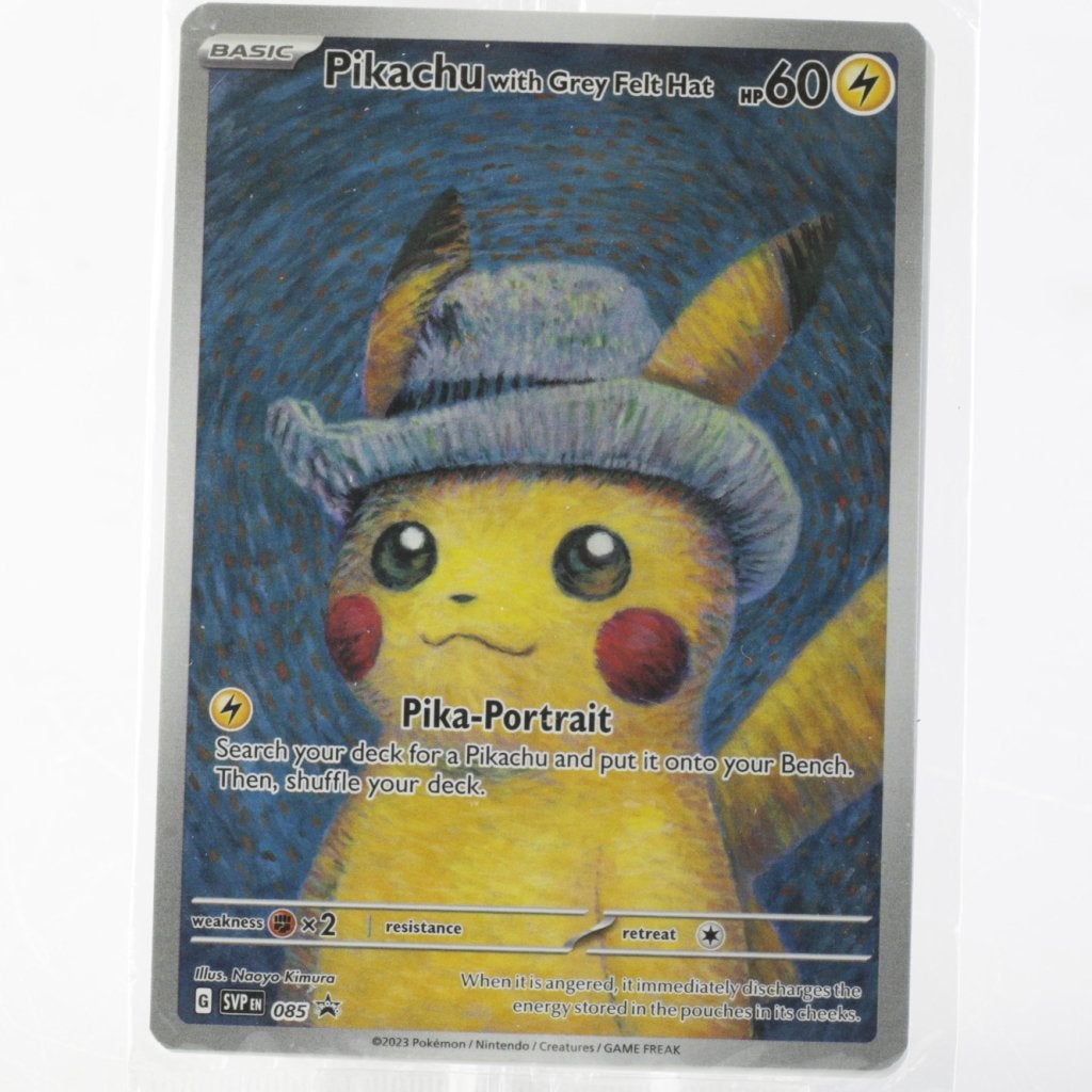 TCG Pikachu with Grey Felt Hat (SVP 085) | In seal, Nieuw