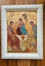 Icoon Heilige Drievuldigheid, Antiek en Kunst, Kunst | Schilderijen | Klassiek, Ophalen of Verzenden