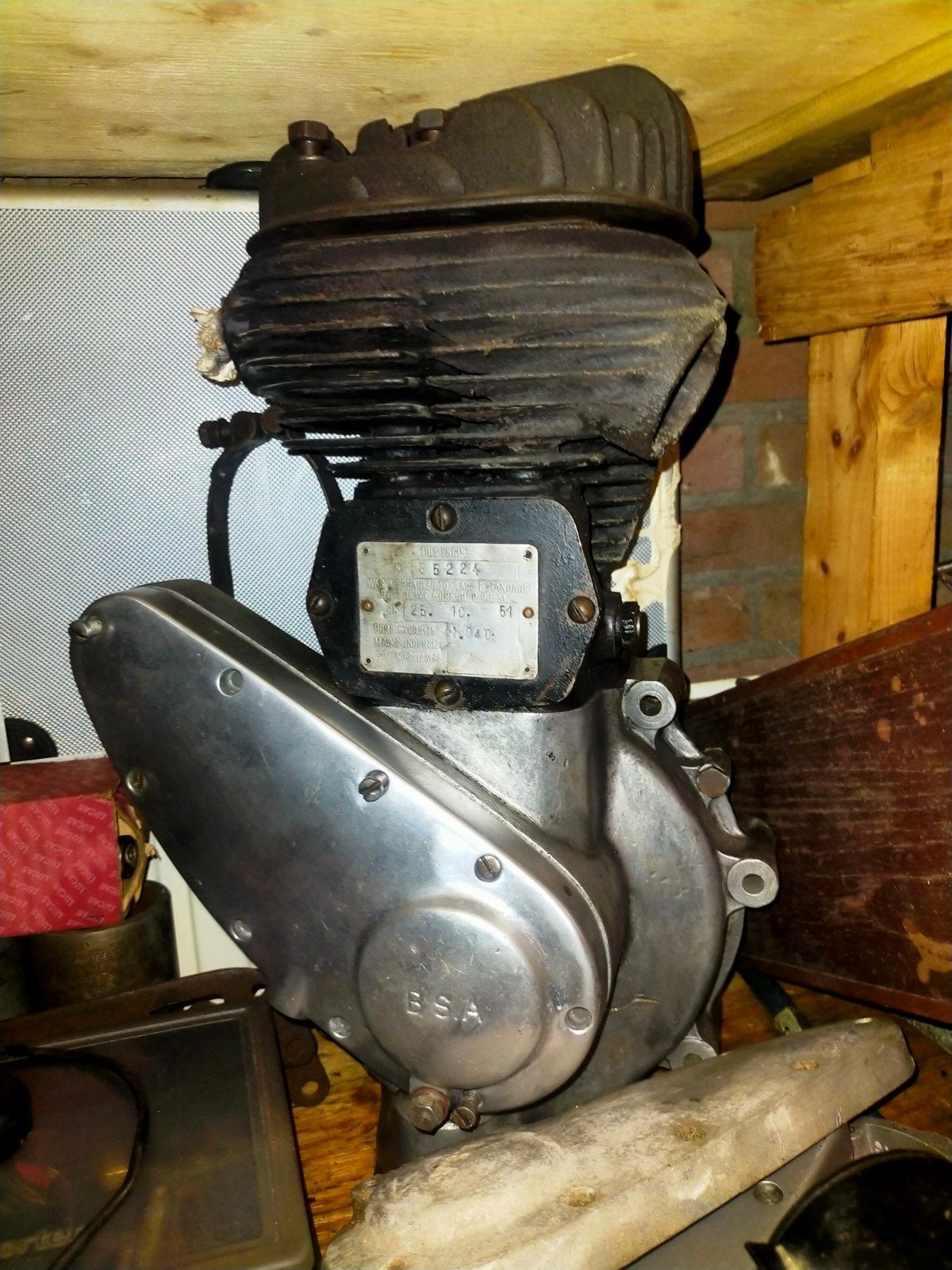 BSA M20 Motorblok -Origineel, Motoren, Ophalen, Gebruikt