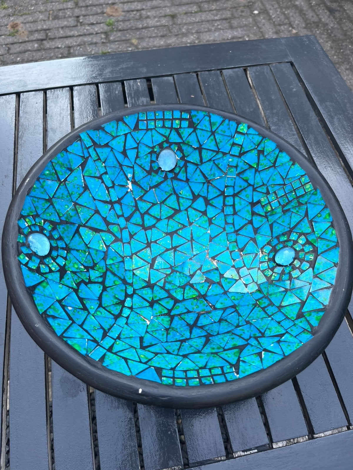 Handgemaakte schaal, Ophalen, Rond, Glas