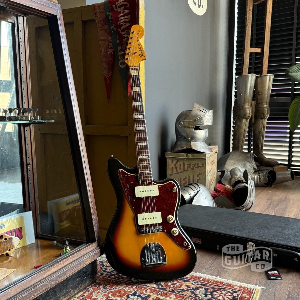 Fender Jazzmaster Sunburst 1966, Ophalen of Verzenden, Gebruikt, Solid body, Fender