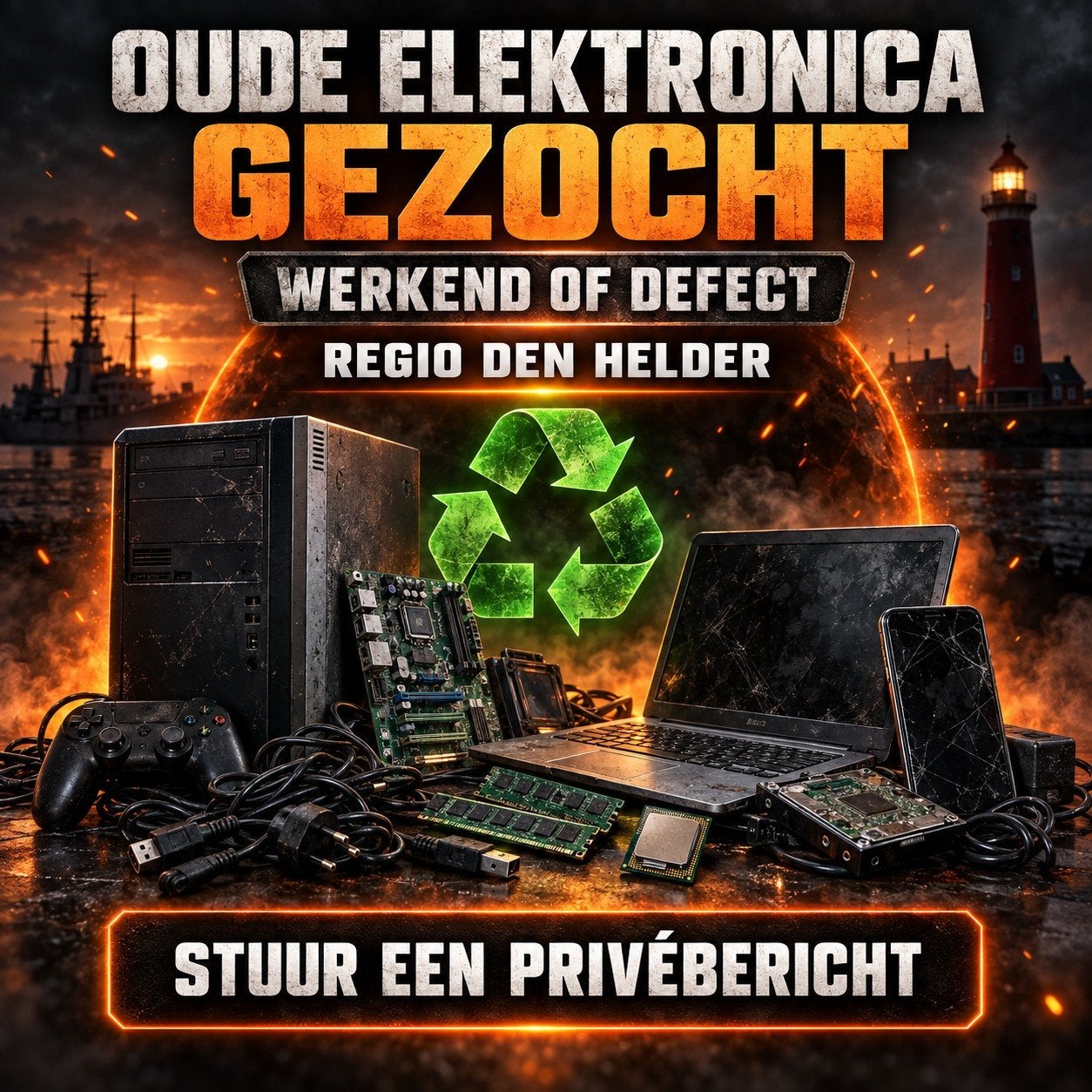 Oude elektronica gezocht: werkend of defect, Computers en Software, Ophalen of Verzenden, Diverse merken