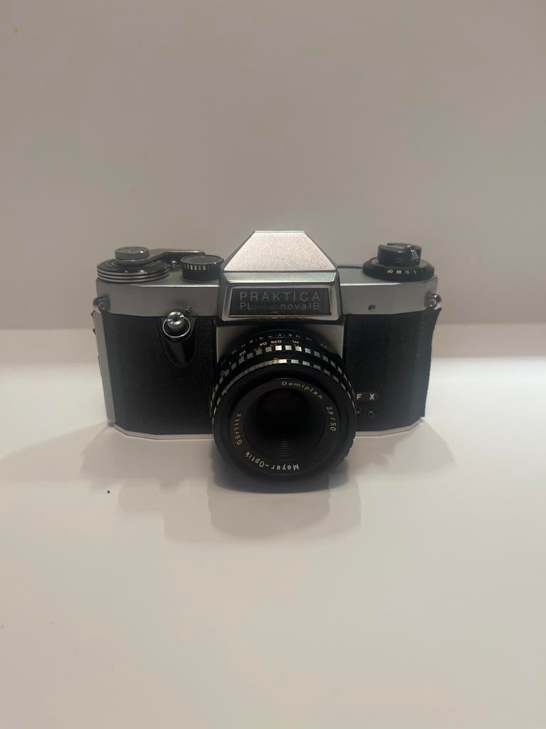 Praktica PL nova IB met Meyer-Optik Domiplan 50mm f/2.8, Ophalen of Verzenden, Gebruikt, Spiegelreflex, Overige Merken