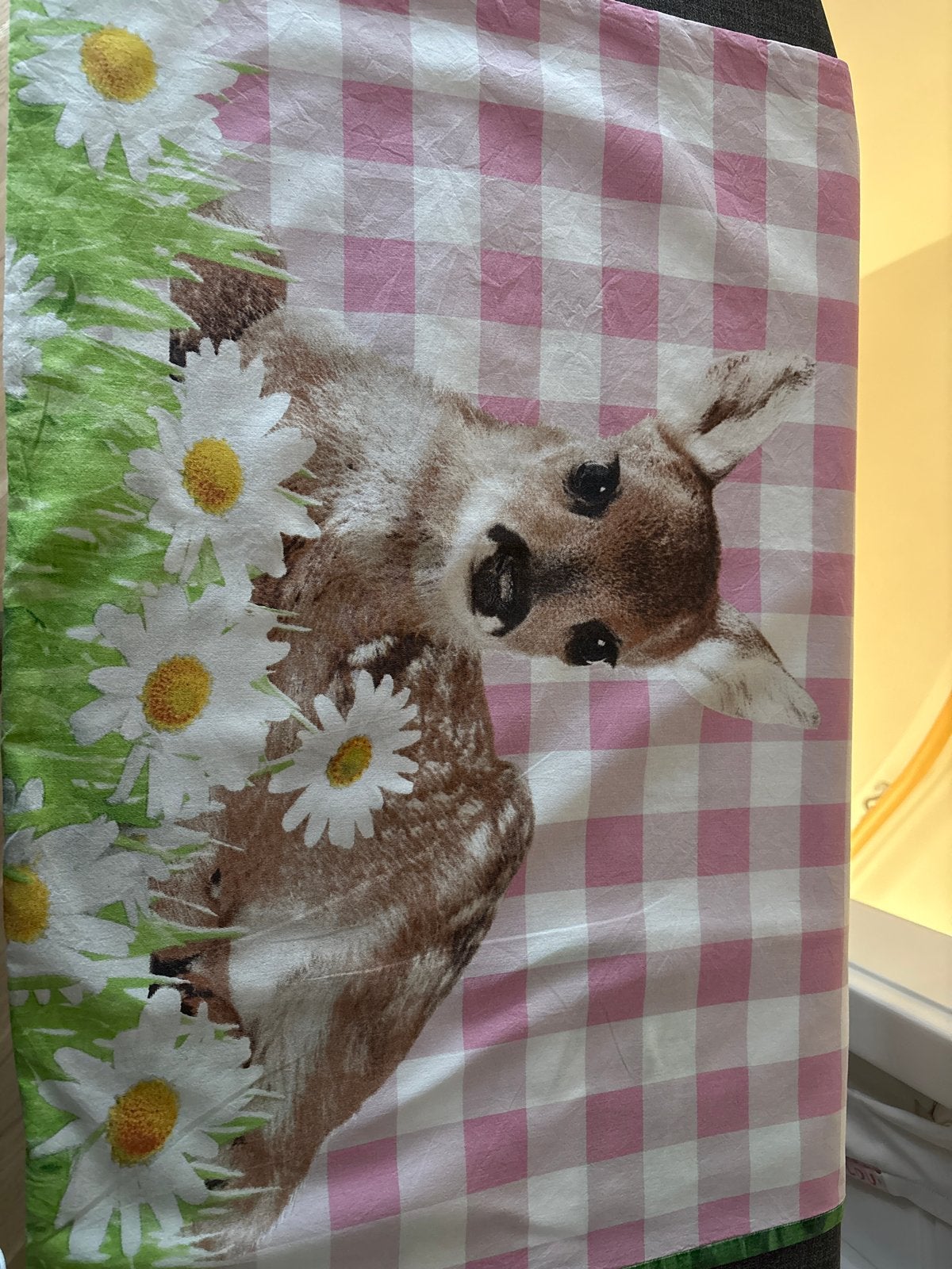 Beddinghouse Eenpersoonsdekbedovertrek met Bambi en Madelief, Gebruikt, Eenpersoons, Meerkleurig, Dekbedovertrek