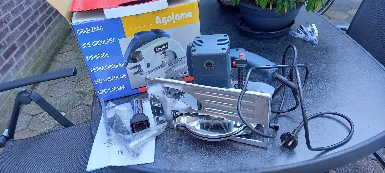 Agojama Cirkelzaag - Nieuw in doos, Ophalen, Cirkelzaag, Nieuw, 600 tot 1200 watt