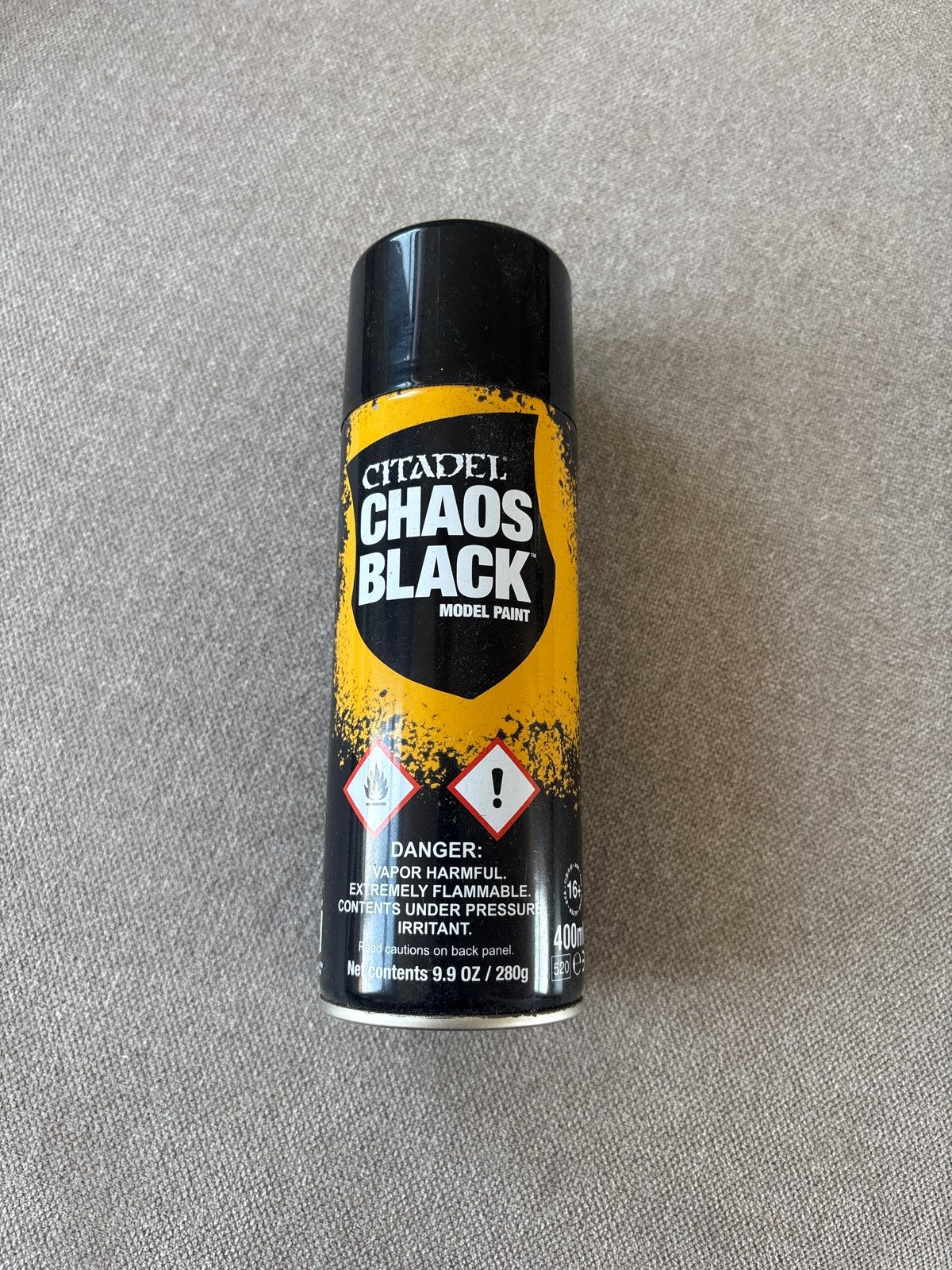 Citadel Chaos Black Model Paint Spray - 60% vol, Ophalen, Gebruikt, Overige typen
