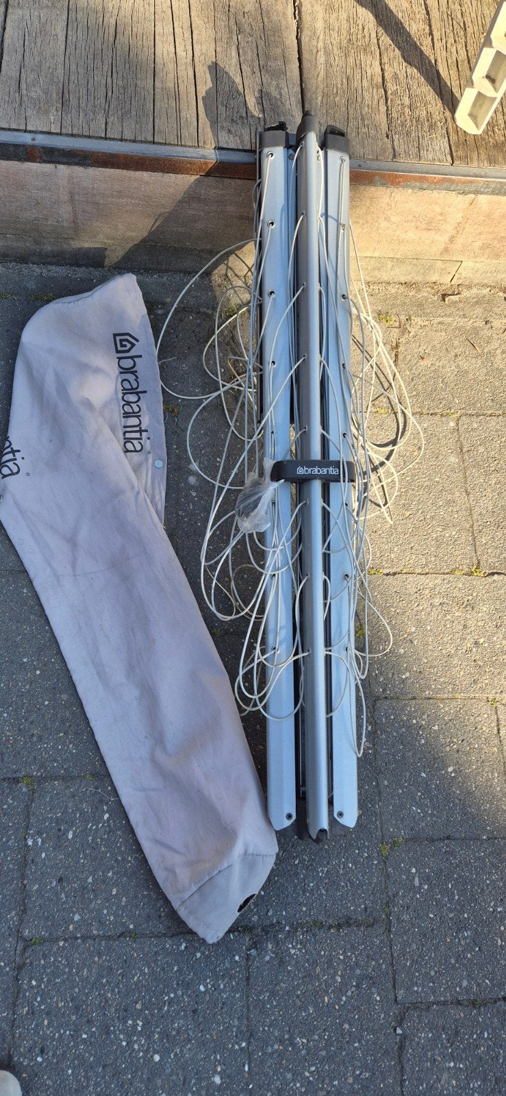 Brabantia wand droogmolen wallfix met Hoes, Ophalen of Verzenden, Zo goed als nieuw, Droogmolen
