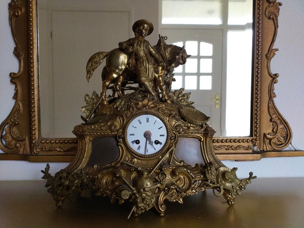 Antieke Franse schouwklok, Antiek en Kunst, Antiek | Klokken, Ophalen