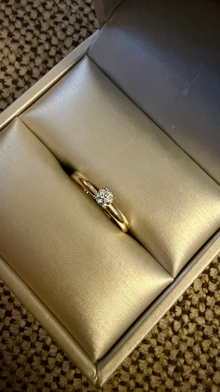 Verlovingsring 14K Goud met Diamant - Maat 16/52, Sieraden, Tassen en Uiterlijk, Nieuw, Ophalen of Verzenden, Kleiner dan 17, Met edelsteen