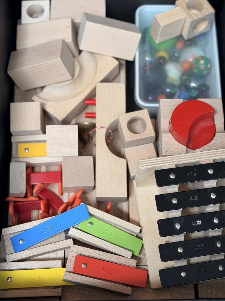 Houten knikkerbaan, Kinderen en Baby's, Speelgoed | Houten speelgoed, Ophalen of Verzenden, Gebruikt, Overige typen