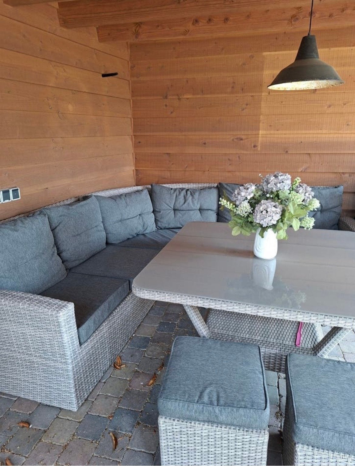 Schitterende diningeset in perfecte staat, Tuin en Terras, Tuinsets en Loungesets, Ophalen, ., Bank, Meer dan 8 zitplaatsen