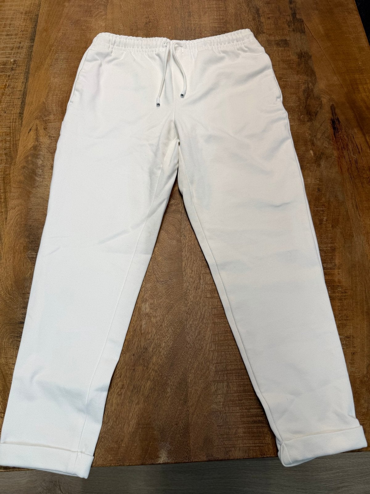 Witte Zara jogger met elastische tailleband, Ophalen of Verzenden, Zo goed als nieuw, Wit