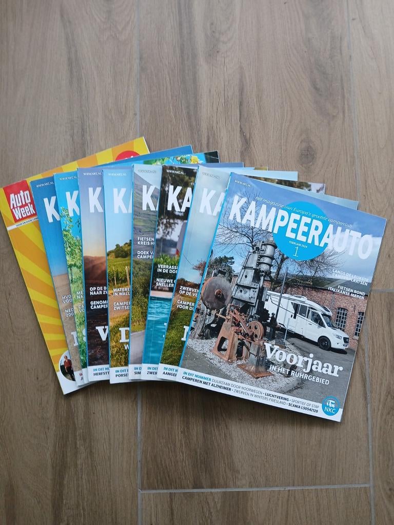 NKC Kampeerauto tijdschriften  jaargang 2024, Ophalen of Verzenden, Gelezen, Sport en Vrije tijd