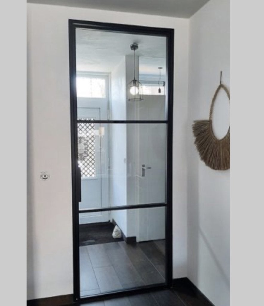 Aluminium binnendeur met kozijn set | Blank glas | NIEUW, Niet ingevuld, 80 tot 100 cm, 215 cm of meer, Binnendeur
