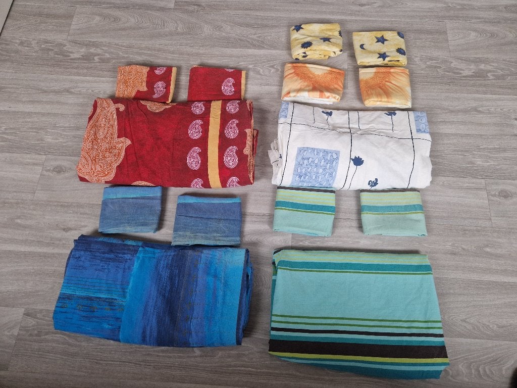Dekbedovertrekken voor 7.50 per set, Ophalen of Verzenden, Gebruikt, Tweepersoons, Dekbedovertrek