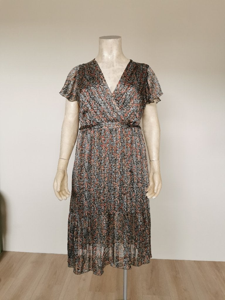 459 .. zgan jurk van geisha  maat xl, Ophalen of Verzenden, Zo goed als nieuw, Overige kleuren, Jurk