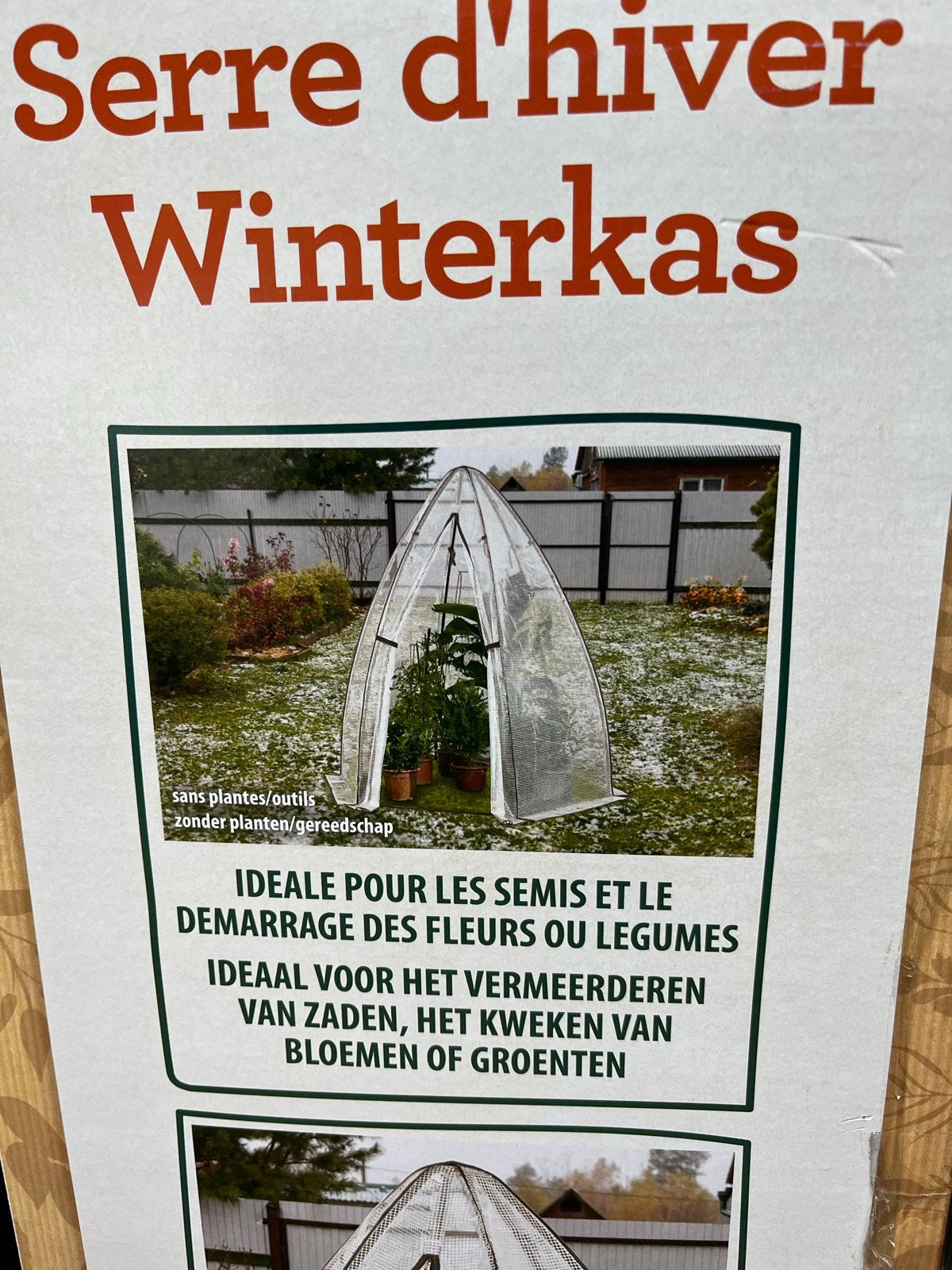 Plantenkas nieuw in doos - bieden vanaf €20,-, Folie, Ophalen, Staal, Kweekkas