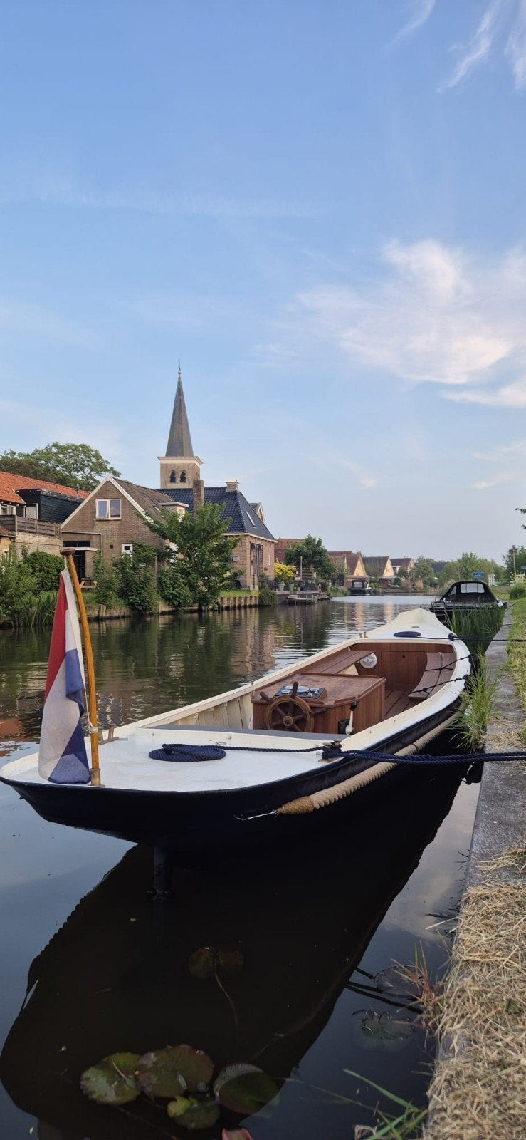 notarisboot (steilsteven) 8,50, Watersport en Boten, Afdekzeil, Binnenboordmotor, Diesel, Zo goed als nieuw