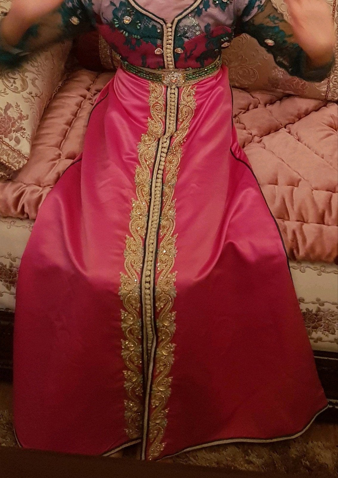 Mooi kaftan voor meisje 9/10 jaar, Ophalen of Verzenden, Zo goed als nieuw, Meisje, Jas