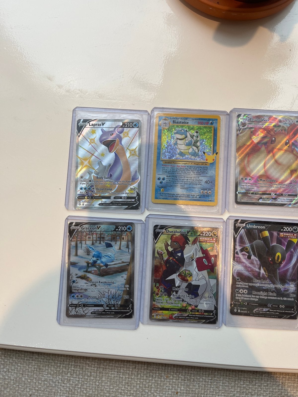 Pokémon kaarten V, VMAX, GX, Shiny - Diverse collectie, Ophalen of Verzenden, Zo goed als nieuw, Meerdere kaarten, Foil