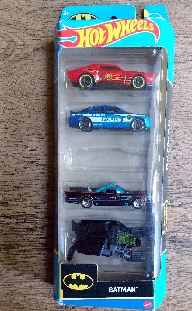 Hot Wheels BATMAN 5-pack NIET COMPLEET (1) 1/64, Ophalen of Verzenden, Nieuw, Auto