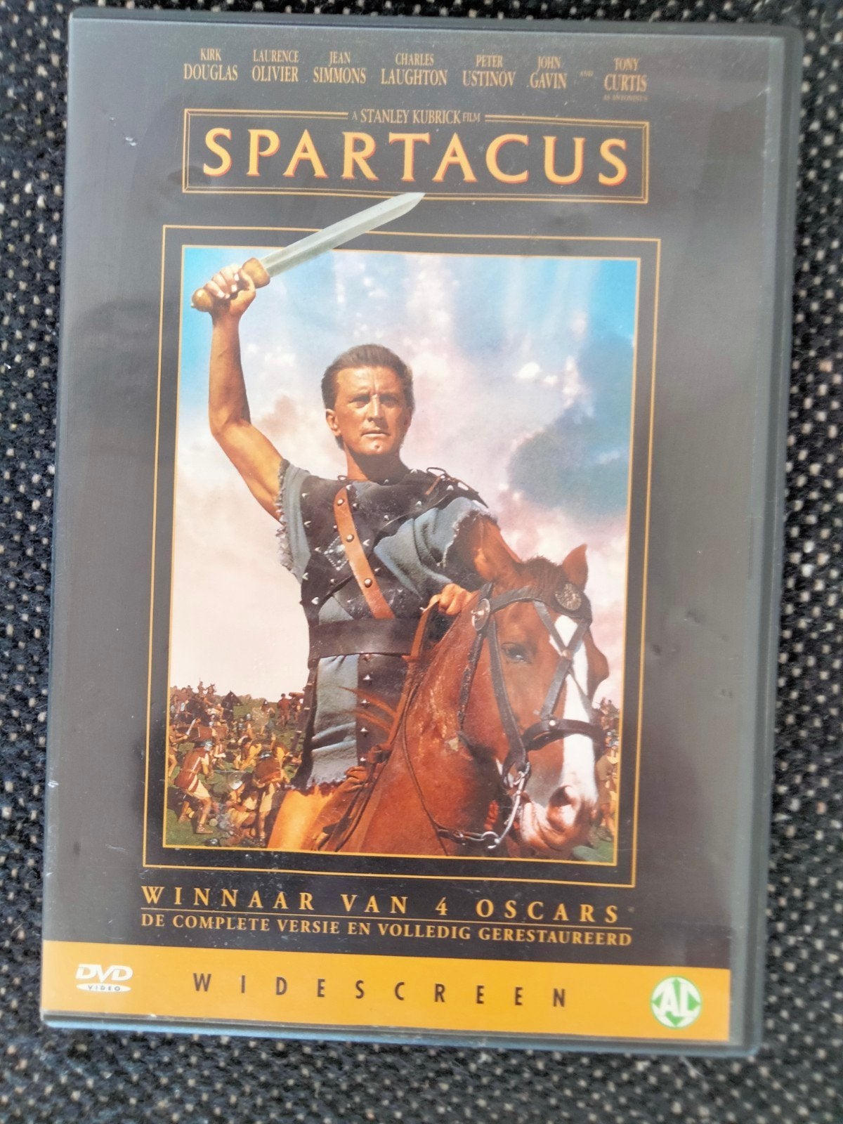 Spartacus DVD - Stanley Kubrick Klassieker, Cd's en Dvd's, Dvd's | Actie, Nederlands, Ophalen of Verzenden, Breedbeeld, Vanaf 12 jaar