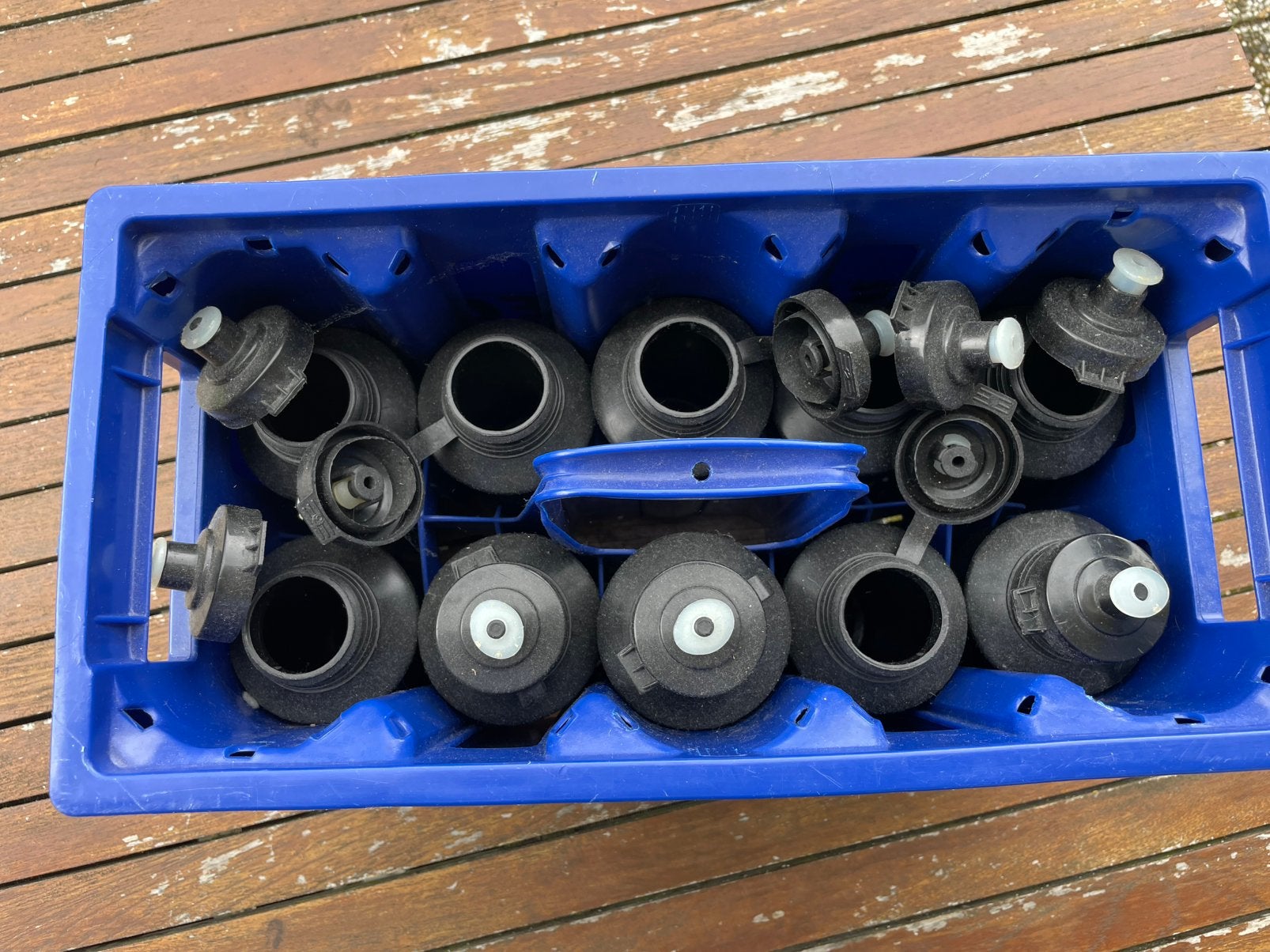 Bidonkrat + 10 bidons, Ophalen, Gebruikt