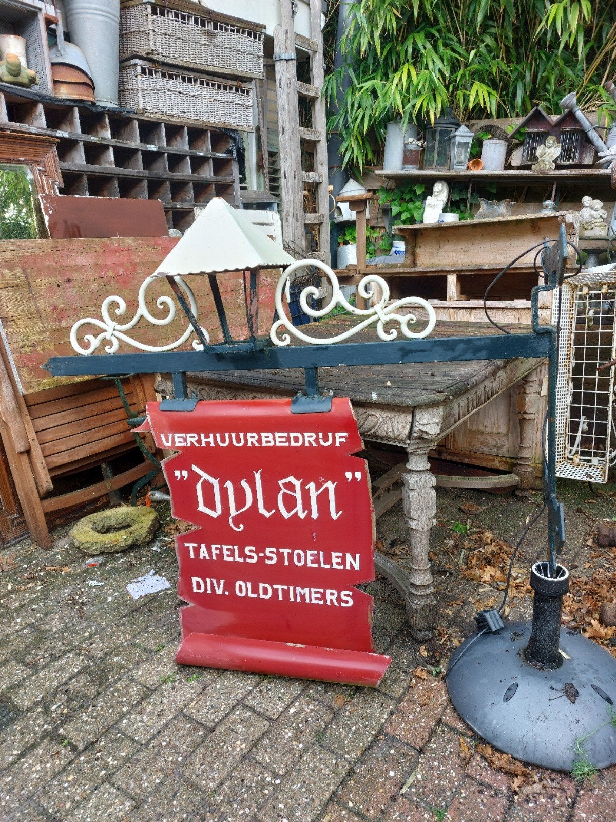Ijzeren reclame bord met verlichting, Verzamelen, Ophalen, Reclamebord