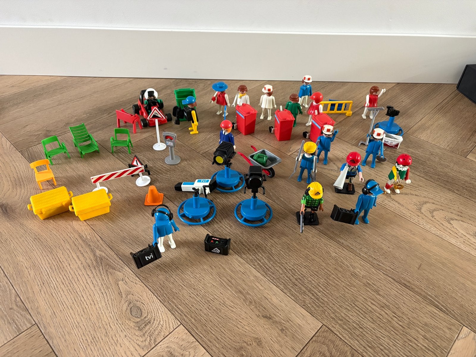 Grote Playmobil set met figuren en accessoires, Ophalen, Gebruikt