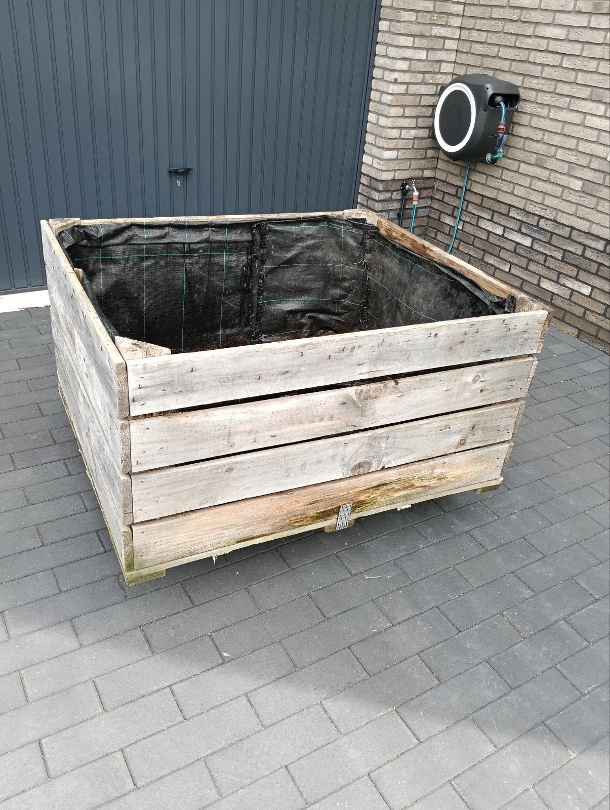 Steigerhouten plantenbak / moestuinbak - 103x122x65cm, Ophalen, Gebruikt, 100 cm of meer, 60 cm of meer