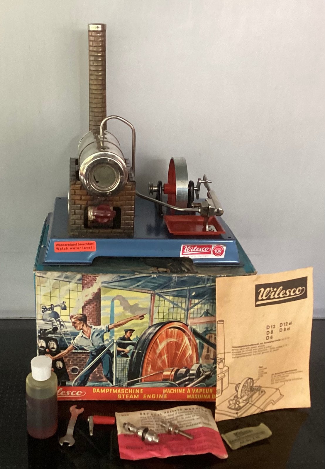 Oude Wilesco D6 Stoommachine,bijna nieuw  in doos!, Ophalen