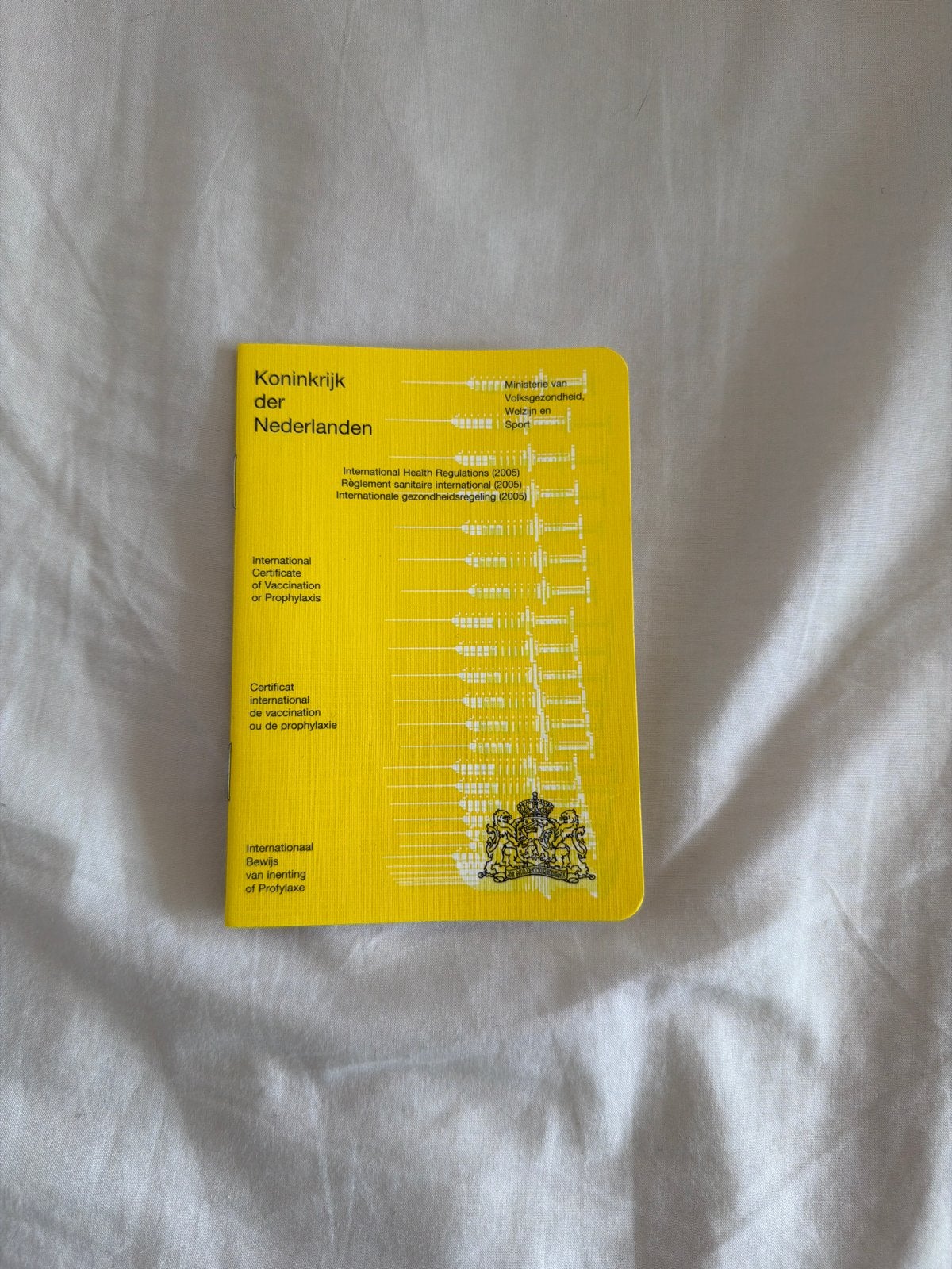 Vaccinatieboekje Gele Boekje - Internationaal Bewijs van Ine, Boeken, Ophalen of Verzenden, Nieuw, Gezondheid en Conditie