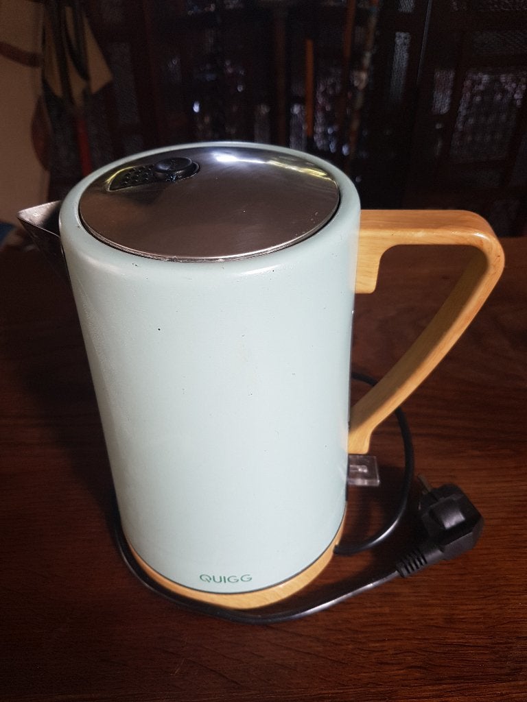 Quigg Waterkoker, 1 tot 2 liter, Ophalen of Verzenden, Gebruikt, Rvs