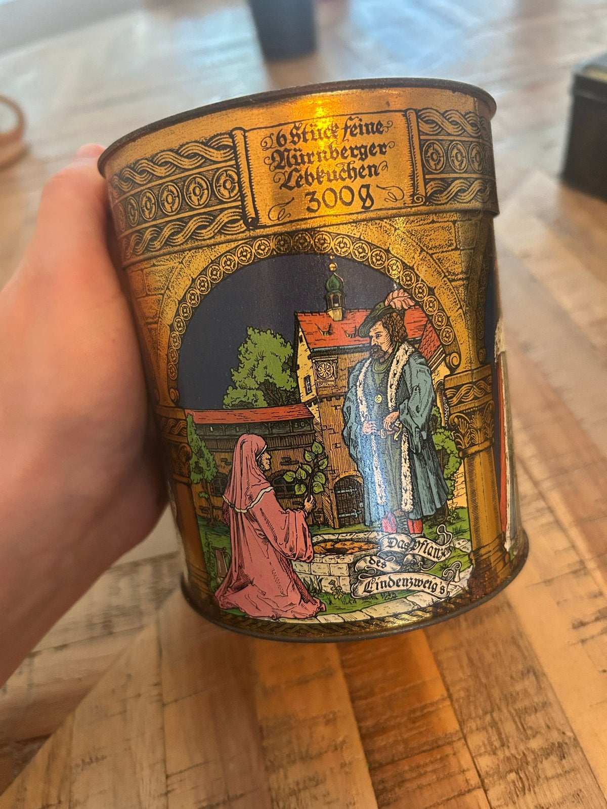 Vintage Lebkuchen blik Neurenberg Anno 1632, Ophalen of Verzenden