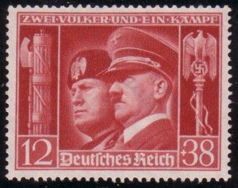 Hitler-Mussolini Zegel uit 1941 (DR 763) - 01, Verzenden, Overige soorten, Duitsland, Boek of Tijdschrift