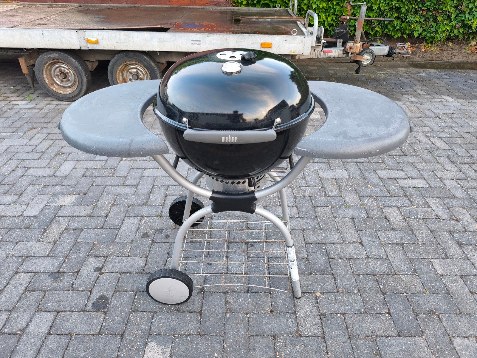 Weber bbq one Touch Platinum 56cm, Tuin en Terras, Ophalen