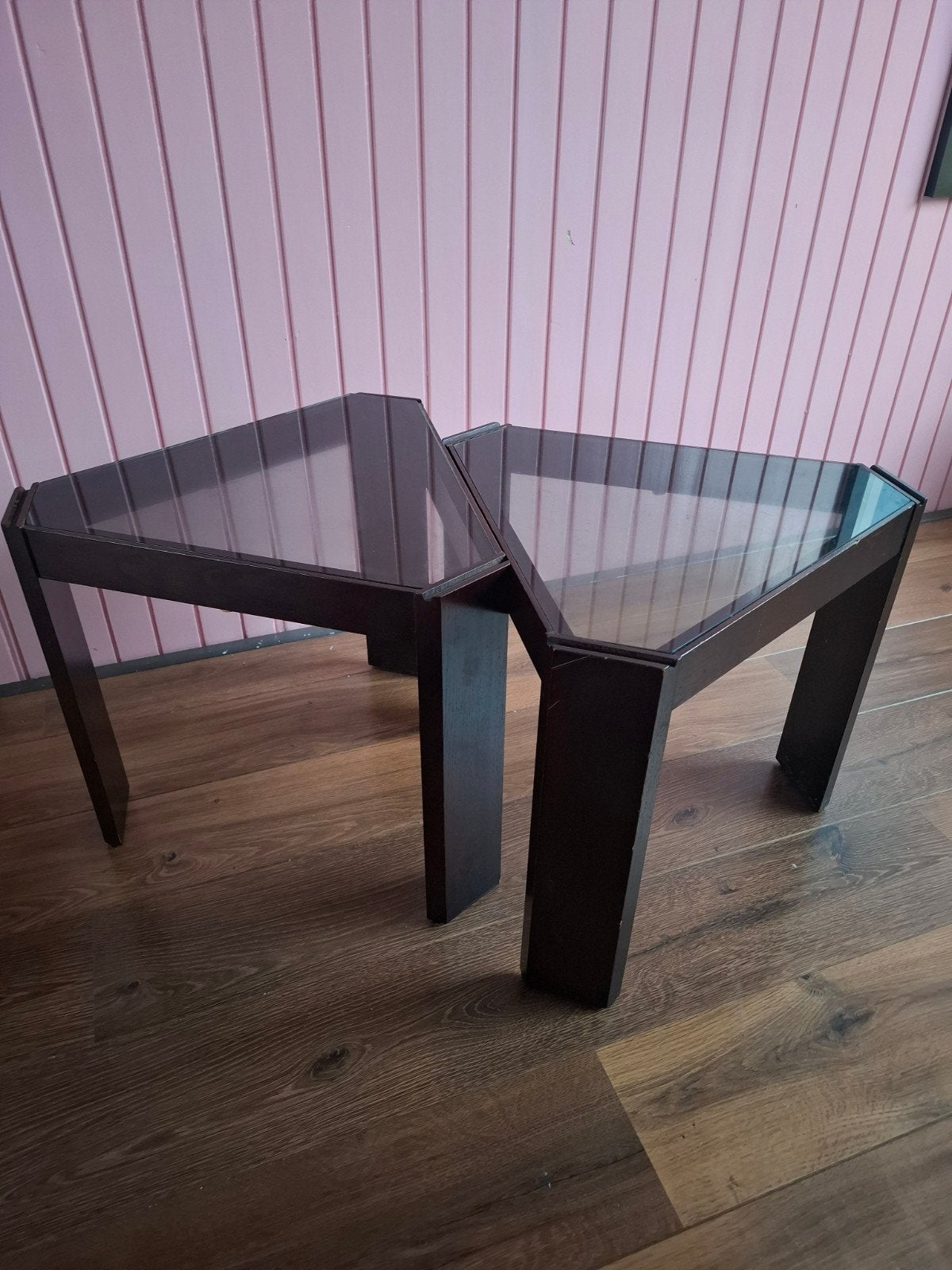 2 design bijzet tafels Porada Arredi, c. 1970s., Huis en Inrichting, Minder dan 45 cm, Minder dan 55 cm, Ophalen of Verzenden