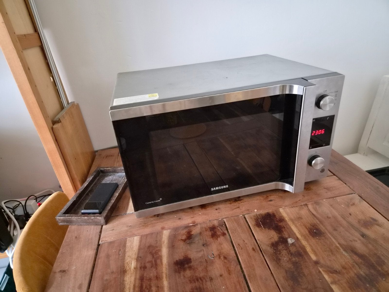 Samsung combi oven/magnetron, Ophalen, Minder dan 45 cm, Draaiplateau, 45 tot 60 cm