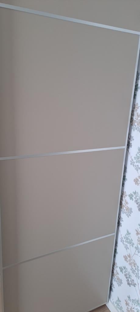 4 panelen voor schuifdeuren Ikea Pax kast kleur grijsbeige, Ophalen, Nieuw, 50 tot 75 cm, 200 cm of meer