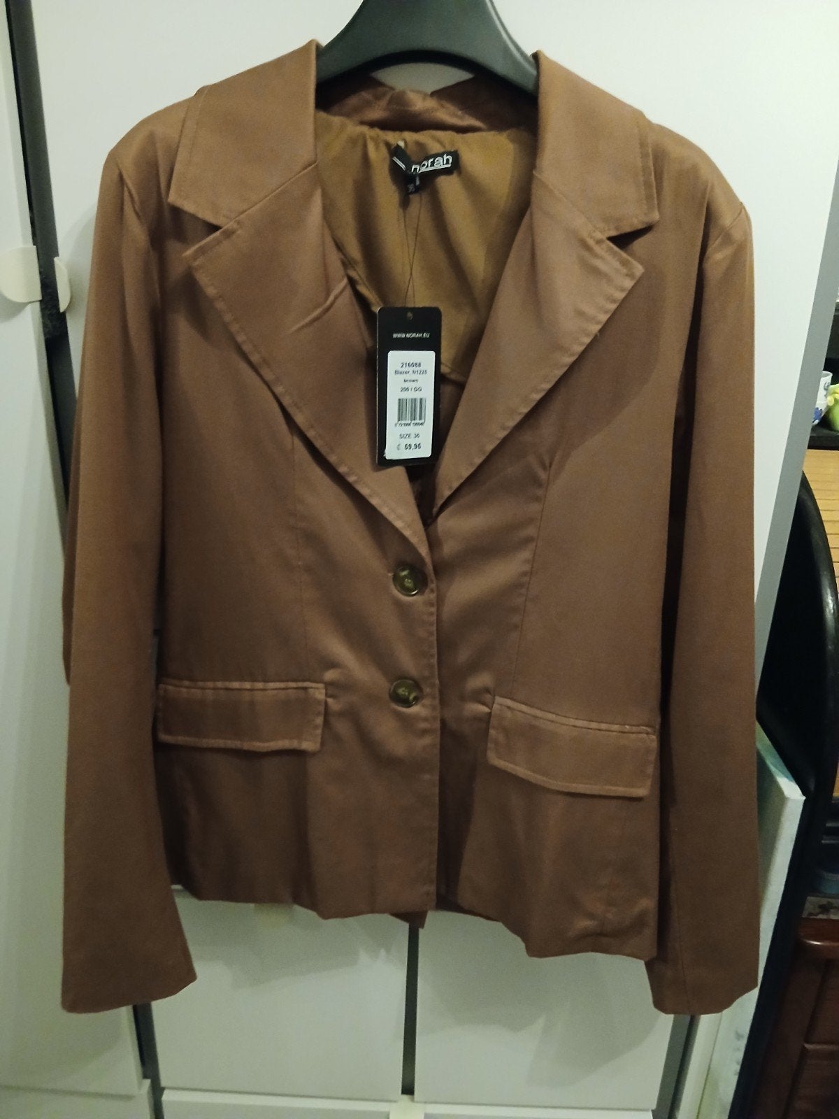 Nieuwe Norah Blazer  - Maat 36, Bruin, Nieuw, Ophalen of Verzenden, Norah