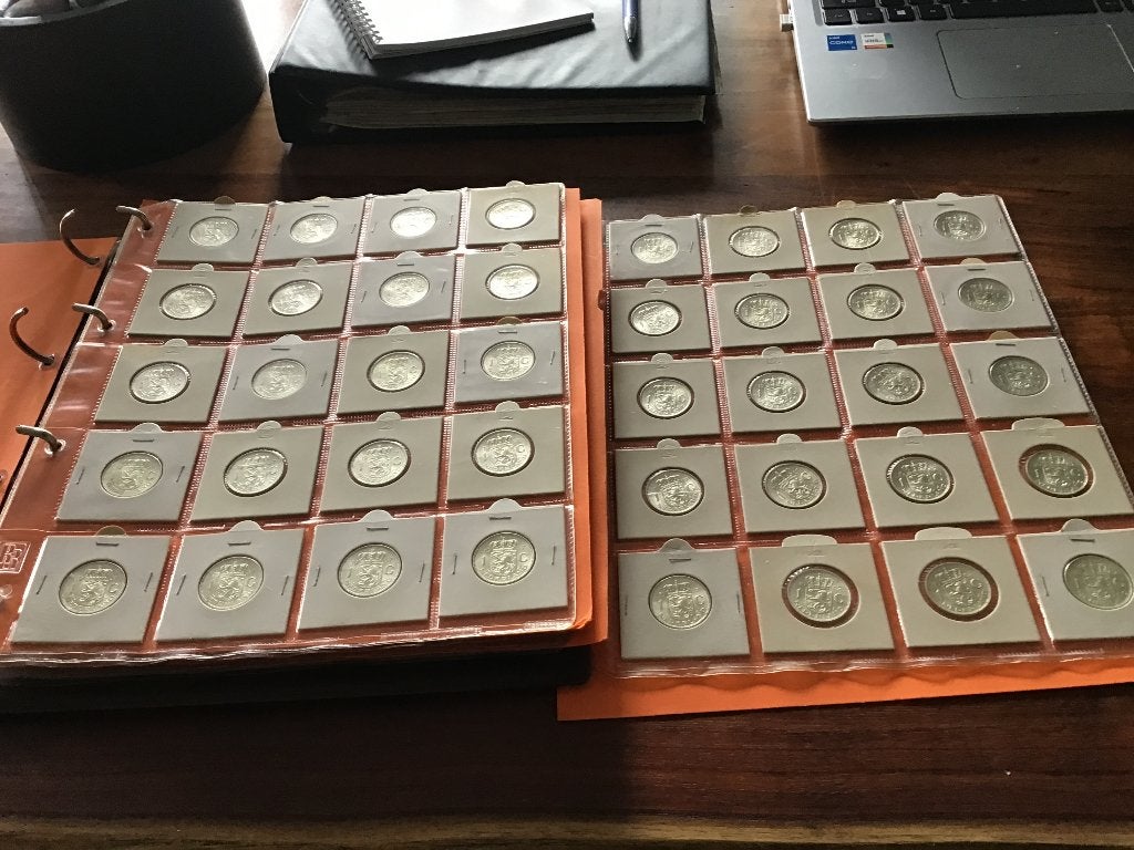 Zilveren gulden 1967, Ophalen, Koningin Juliana, 1 gulden, Zilver
